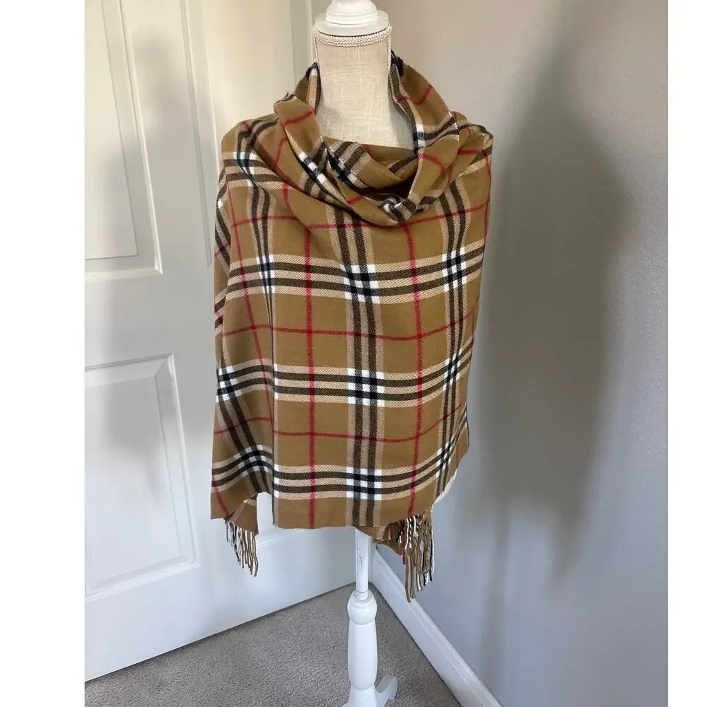 "Burberry Style" Plaid Travel Wrap-OS - Picture 2 of 7